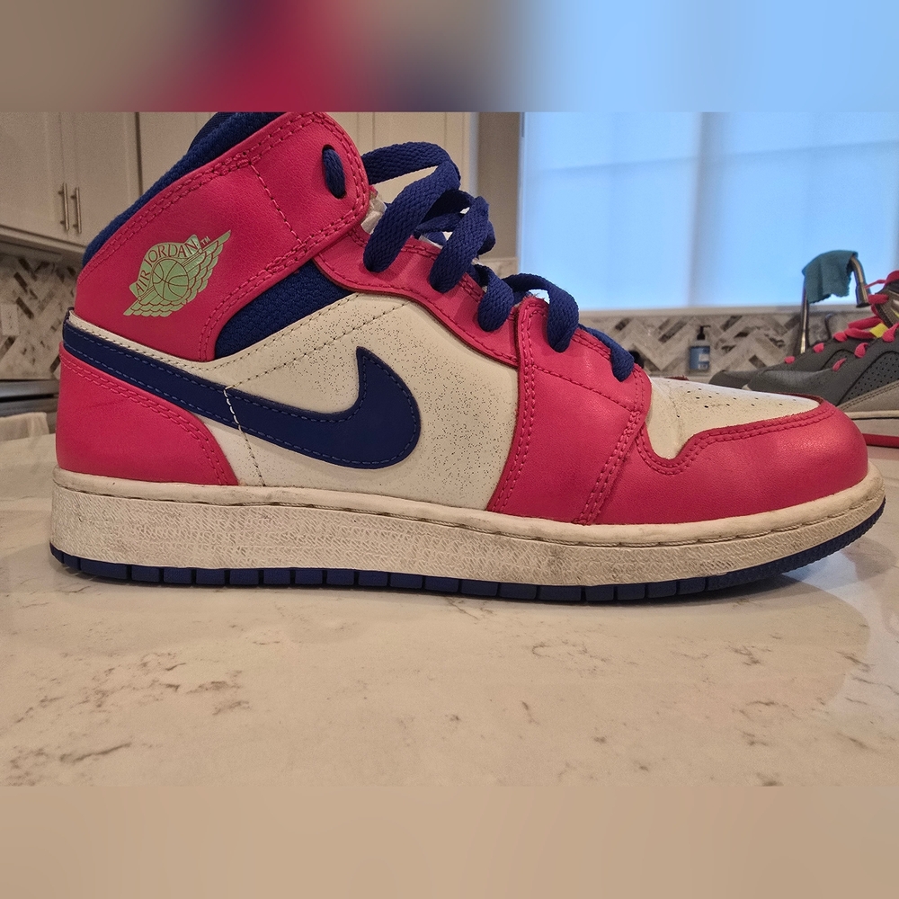 Nike Air Force 1s-Pink & White